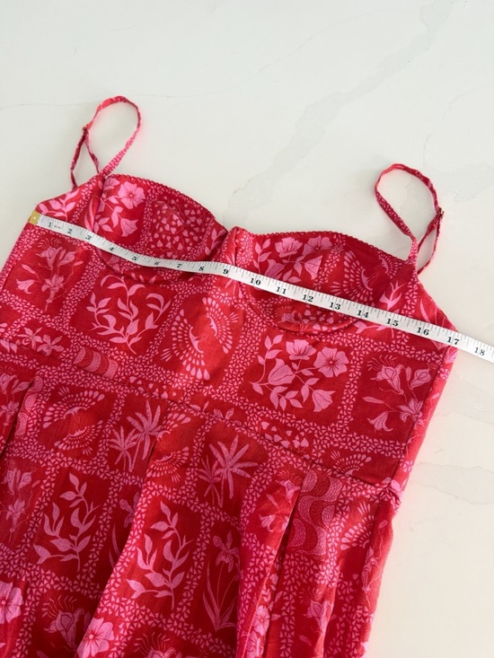 Agua By Agua Bendita Mambo Linen Floral Midi 
Dress Sz L MSRP $750 - Picture 9 of 10